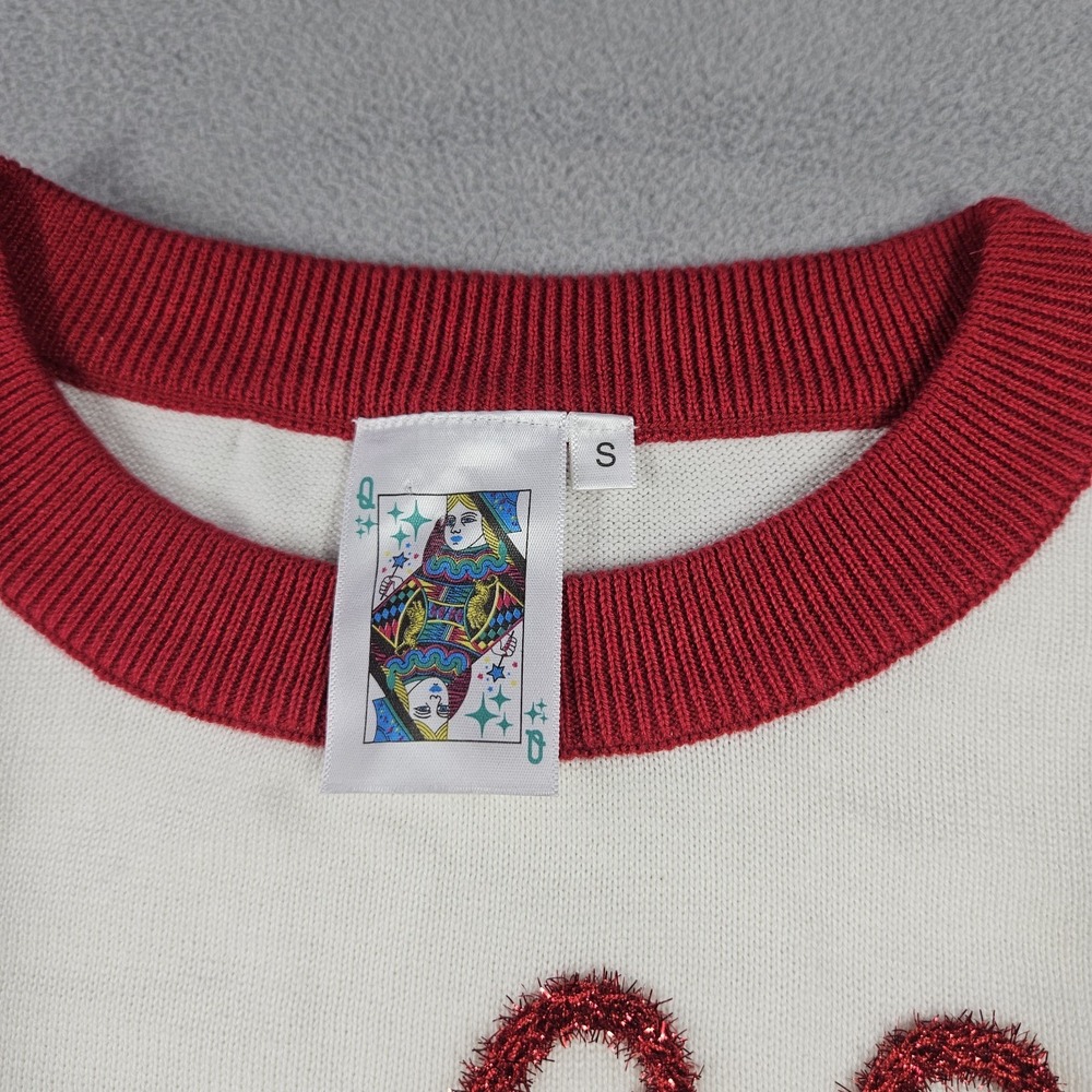 Queen of Sparkles Sweater Womens Small University of Alabama Roll Tide Game Day - Picture 3 of 10